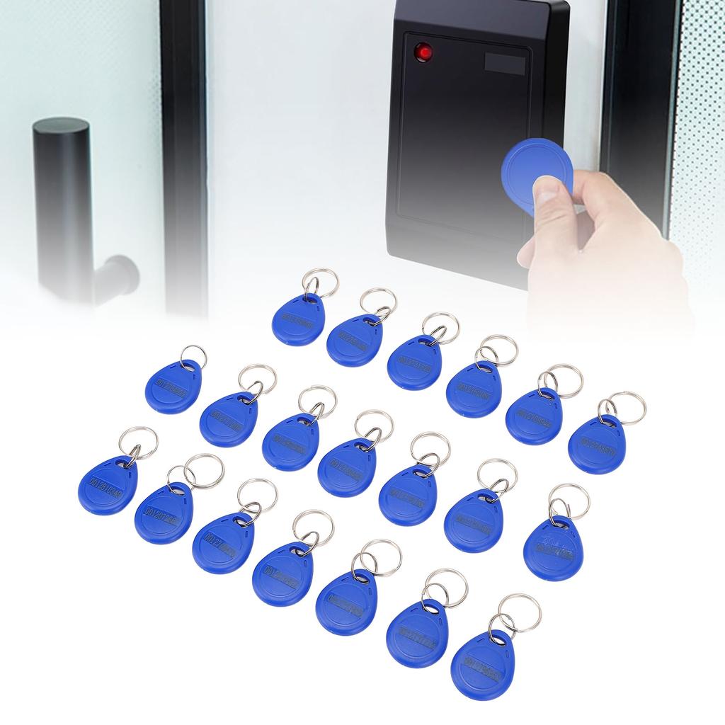 20 SZT. Zapisywalny Brelok 13,56 MHz Token Zawieszki do Kluczy Breloki do Systemu Kontroli Dostępu System Rejestracji Czasu Pracy w Windzie