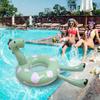 Inflatable Dinosaur Swim Ring Thick PVC Adult Swim Seat Arm Float Pool Float Raft Dinosaur Design