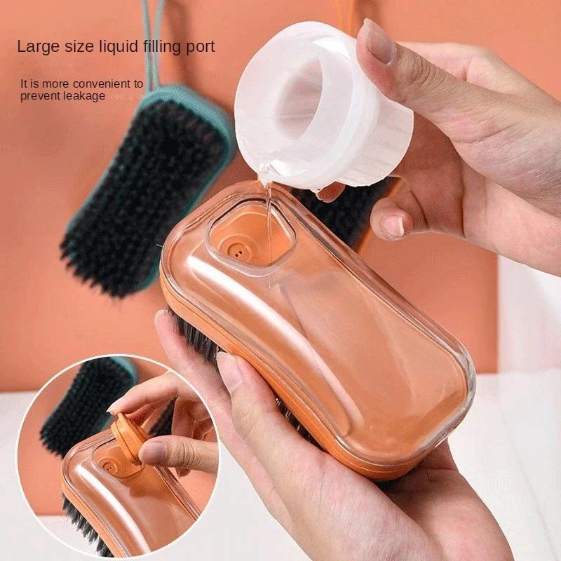Automatic Liquid-filled Washing Brush Clothes & Hats Cleaning Brush Multi-functional Household Washing Brush Supplies