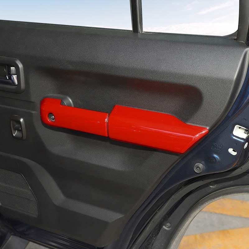 ABS Dveře Vnitřní Loketní Opěrka Panel Dekorace Kryt Nálepka Vhodné Pro Suzuki Jimny 2019 Nahoru 4dveřová Verze Interiérové Doplňky
