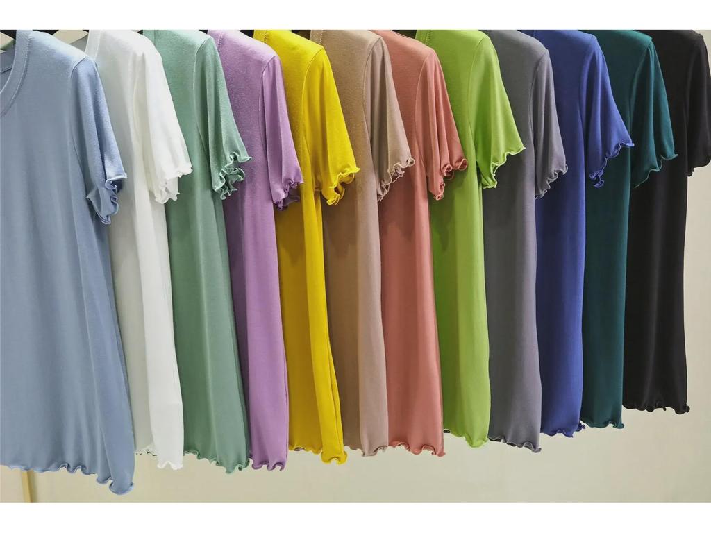 Women's Slim Fit Summer Ice Silk Short Sleeve Top