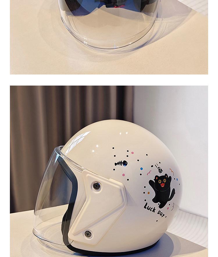 3C Certified Women's Cute Electric Scooter Helmet – Stylish, Sun-Protected, All-Season Safety Gear for Motorcyclists