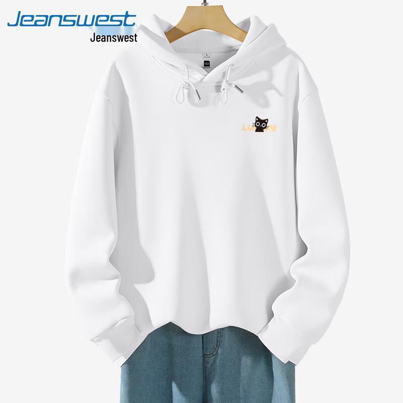 Sweat à capuche épais pour homme Jeanswest Chat de dessin animé