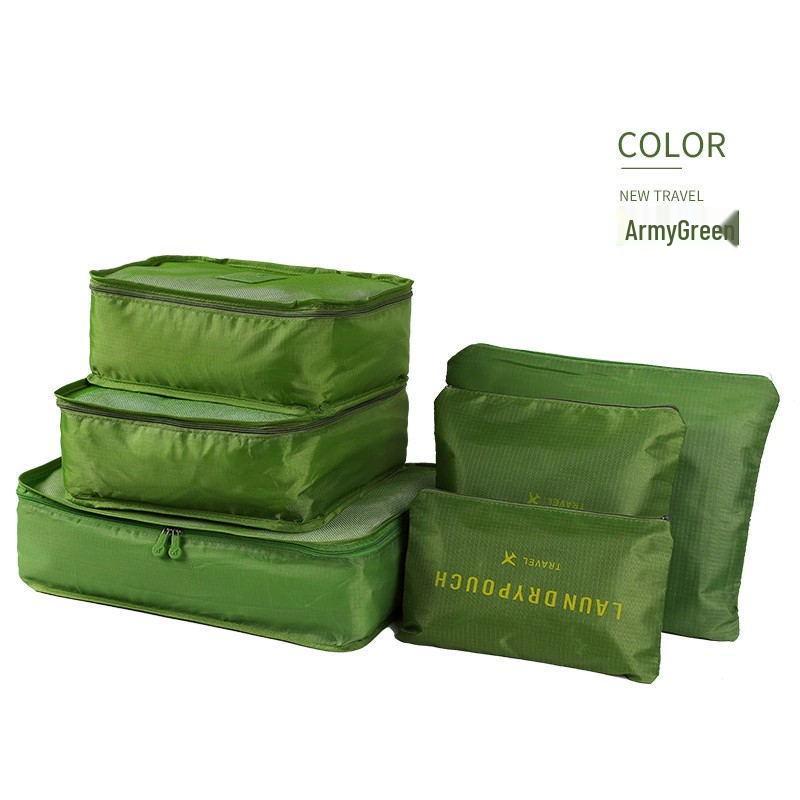 Korean-Style Travel Organizer: 6-Piece Large Storage Set with Logo