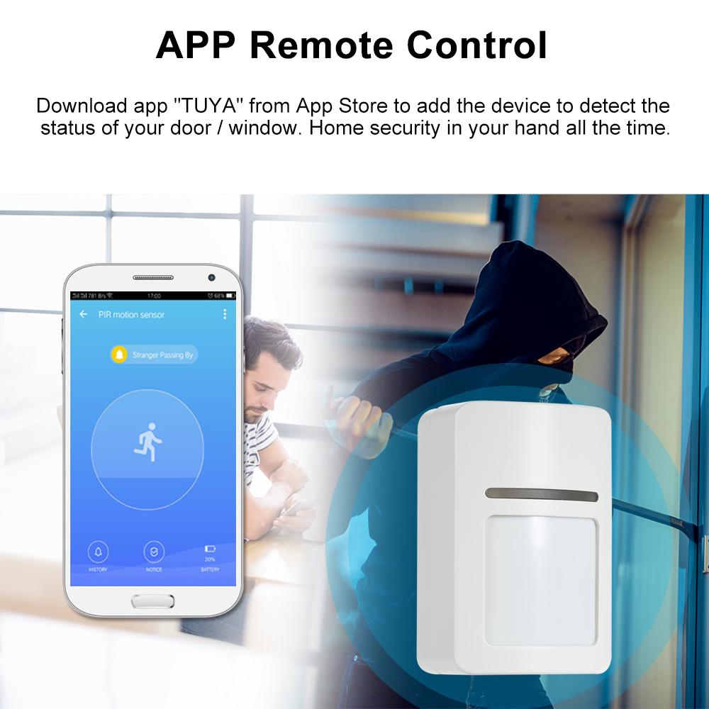 Buy Smart Wifi PIR Sensor Motion Detector Wireless PIR Alarm System for ...