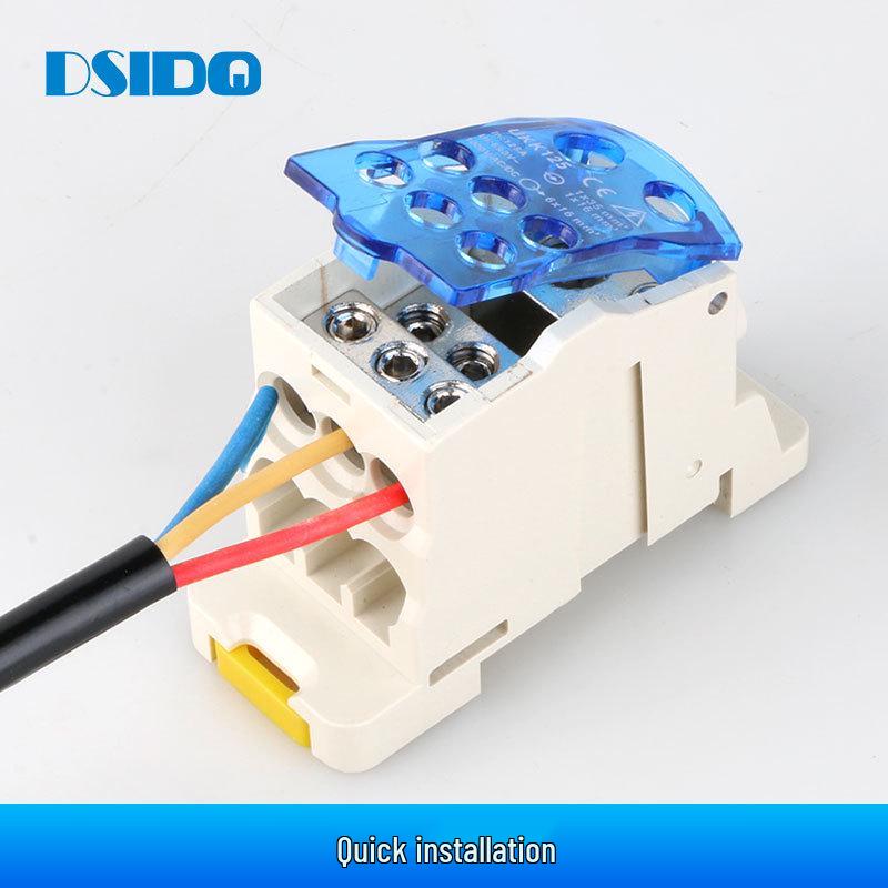 UK Short-Circuit Wire Junction Box: Flame-Retardant, Rail-Mounted Quick Connection Terminal