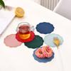 1 Pcs Silicone Dish Drying Mat Heat Resistant Draining Tableware Durable Cushion Pad Dinnerware Table Mat Placemat