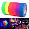 5pcs Sets UV Cotton Glow In The Dark Neon Gaffer Tape SelfAdhesive Fluorescent Floors Multicolored Easy Removed Wall Room Decor