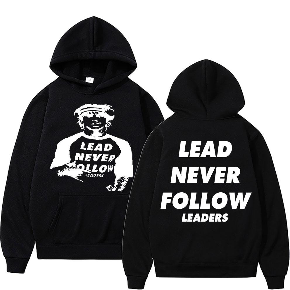 

Rapper Chief Keef Lead Never Follow Leaders Graphic Print Hoodie Male Casual Vintage Sweatshirt Men s Hip Hop Oversized Hoodies 3XL