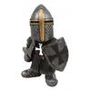 Knight Gnomes Guard Sculpture Decor Medieval Knight of The Cross Templar Crusader Figurine Suit of Armor Home Resin Decor