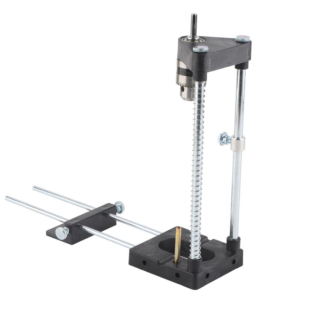 Woodworking Drill Guide Adjustable Drilling Template Hole Punch Locator for Carpenter Plastic Base