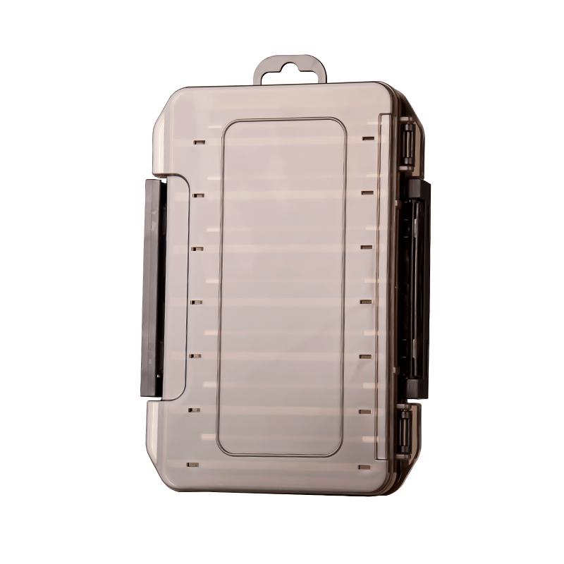 TAIYU Fishing Tackle Box 14 Compartments Fishing Accessories Lure Hook Storage Case Double Sided Fishing Tool Organizer Boxes
