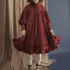 Gothic Lolita Dress Japanese Soft Sister Black Dresses Cotton Women Cute Princess Dress Girl Halloween Costume