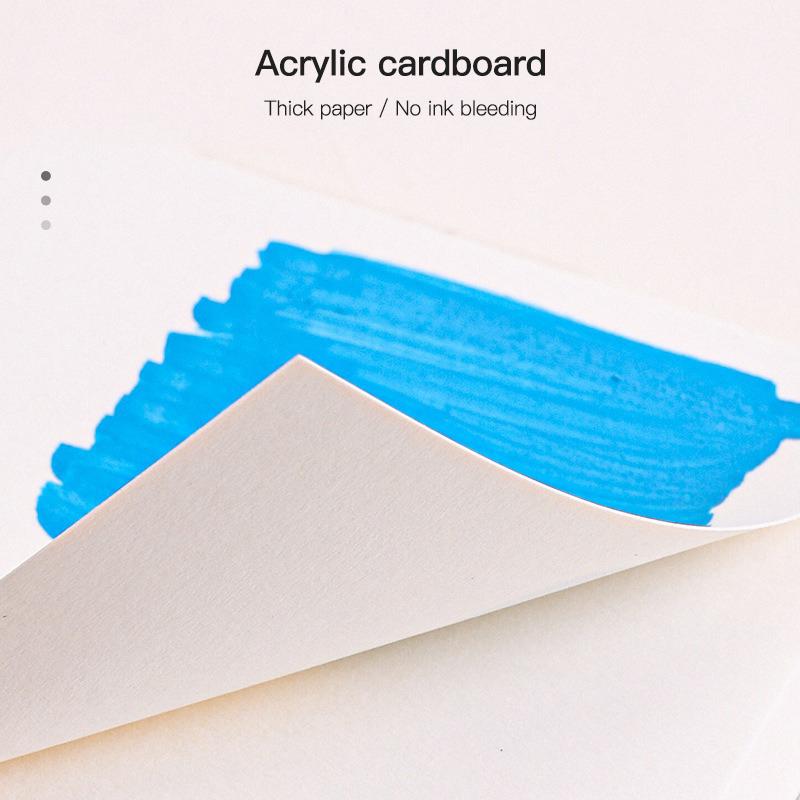 Mini Drawing Books 50Sheets Languo Square Watercolor Sketchbook Thick Paper Drawing Painting Paper Work Relaxation Art Supplies
