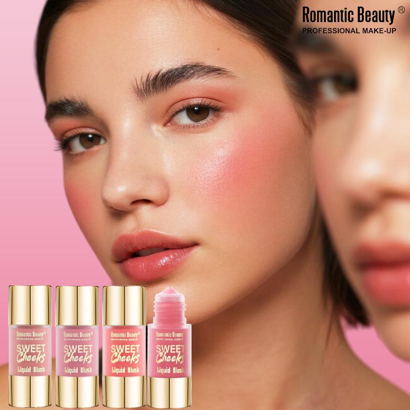 Liquid Blush Multi-Color Matte Blush Liquid Long-Lasting Easy To Color Makeup Pink Brightening Natural Cosmetics
