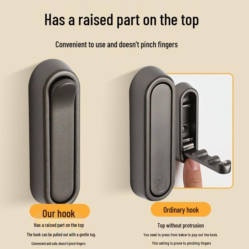 Punch-Free Foldable Clothes Hook: Modern, Invisible, Multi-functional Coat Rack for Bathroom Storage