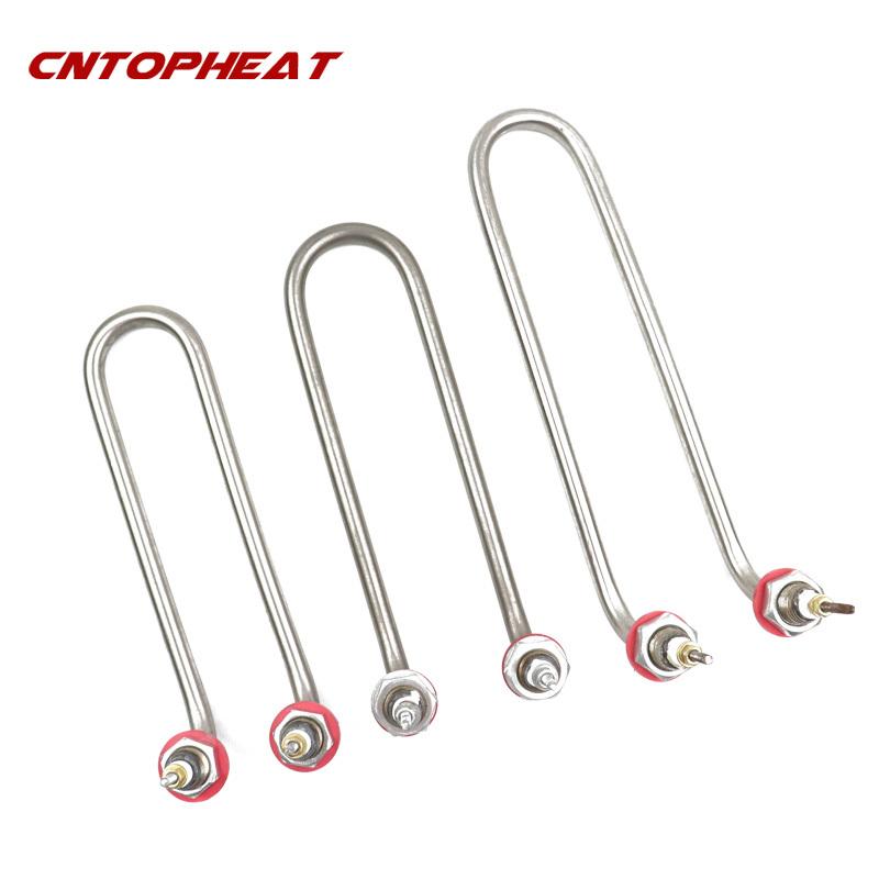 220v/380v 1.5KW/2KW/3KW U Type M16/M18 Stainless Steel Heater Tube Electric Tubular Heater Immersion Water Heating Element