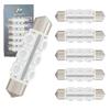 Ampoules LED Florales WiseShine T10x44mm, Vert 561 578, 211-2, Ampoules LED 6413, Intérieur de Camion
