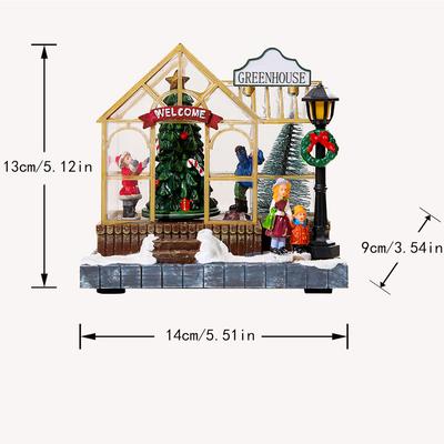 Nova Cena de Natal Vilarejo Casas Edifícios Colecionáveis Casa de Natal com LED de Mesa para Quarto Sala de Estar Mesa Festa de Natal