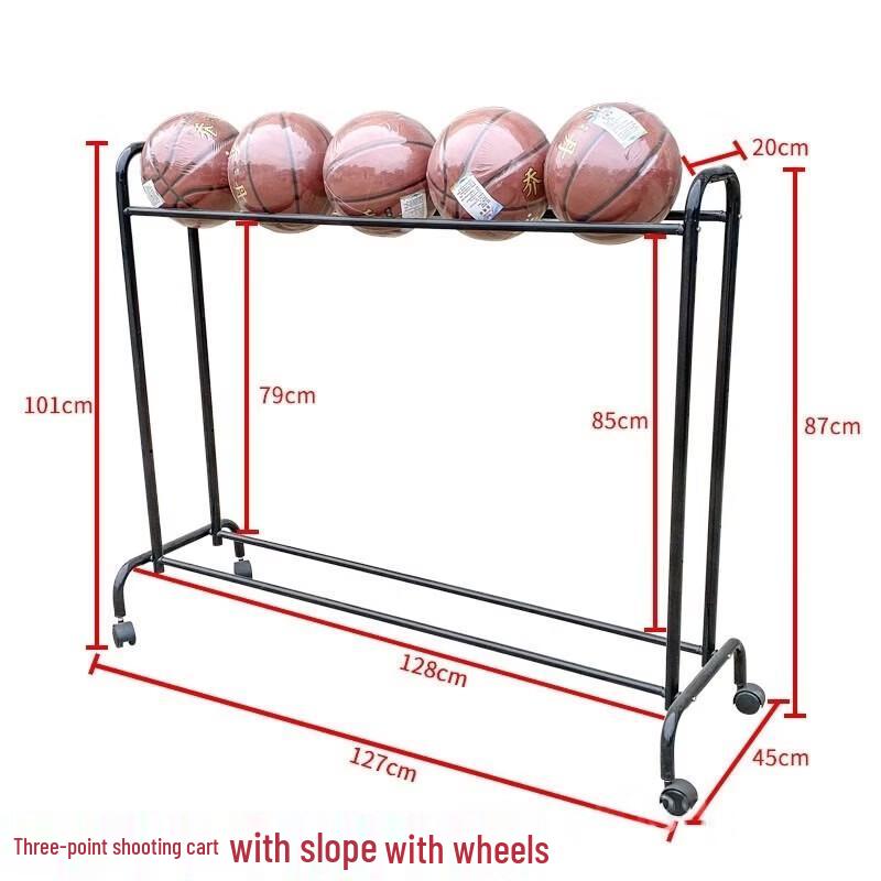 WEZHO Mobile Basketball Training Ball Rack