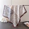 Luxury Leopard Print Designer 70cm Square Scarves Women's Silk Scarf Spring and Summer Bandana Small Hairbands Foulard Shawl
