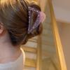 Korean High-End Hair Clip, Fashionable and Elegant Minimalist Triangular Diamond-Encrusted Claw Clip