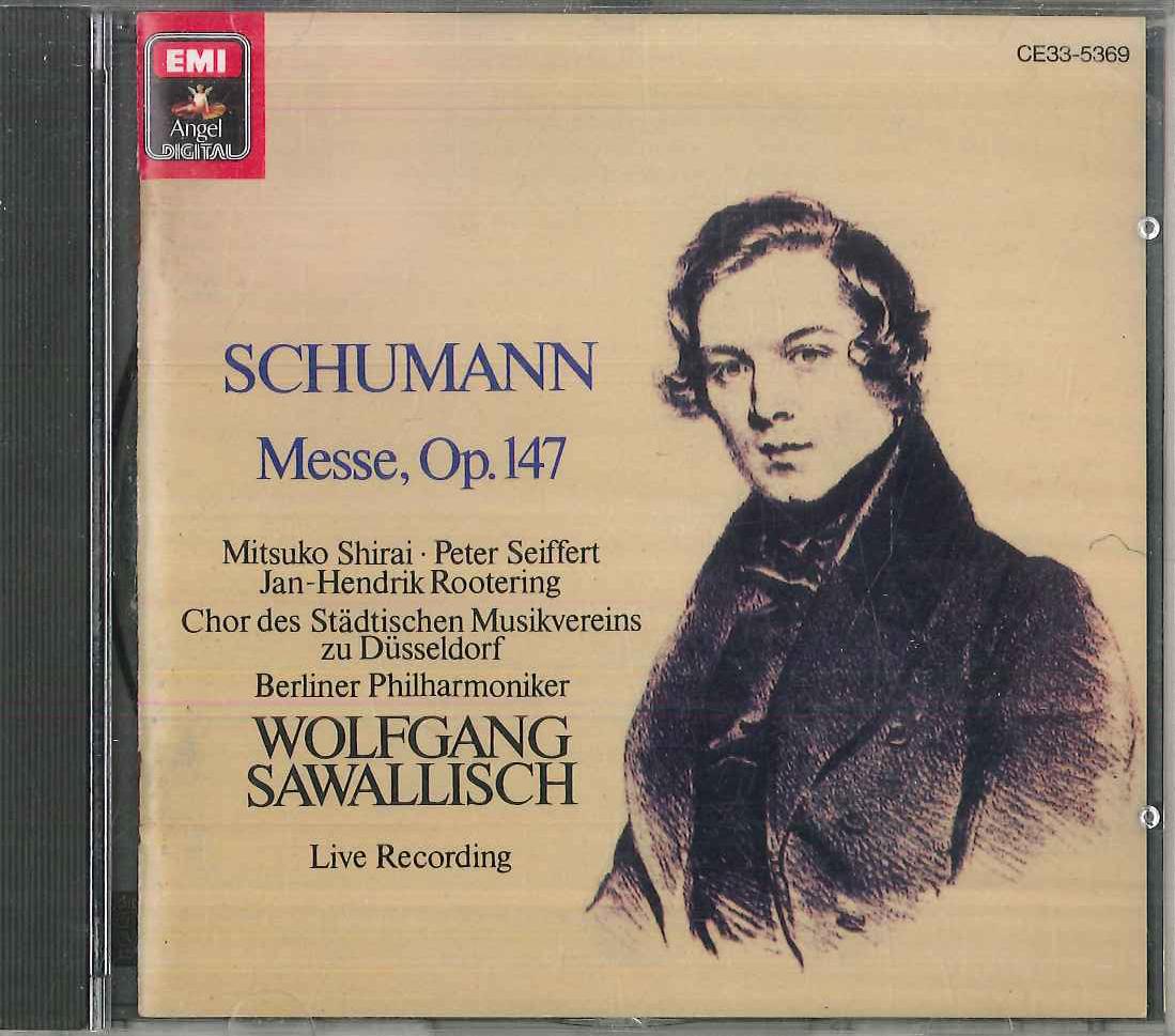 

CD WOLFGANG SAWALLIS, BERLINER PHILHAR - Schumann Masse Fur Soli Und Viersti CE335369 TOSHIBA EMI Japan Classical Used