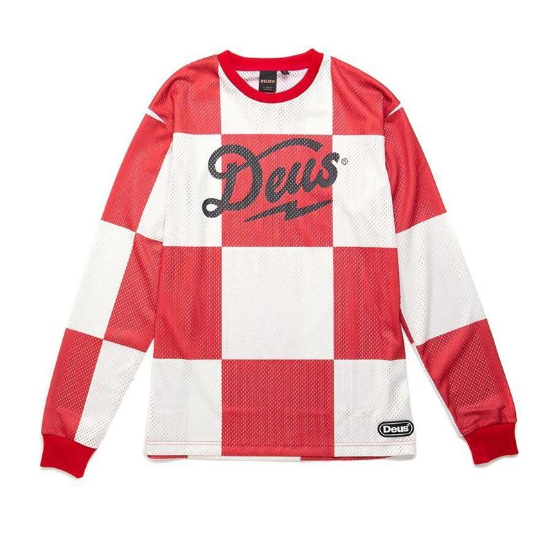 DEUS American Retro Quick-drying Breathable Moisture Removal Jersey Sports Outdoor Long-sleeved T-shirt Racing Ruffian Handsome Locomotive Suit