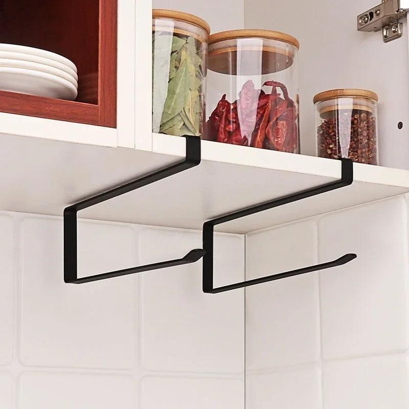 1pcs Hanging Toilet Paper Holder Roll Papers Holders Bathroom Towel Rack StandKitchen Stand PaperRacks Home Storage Racks
