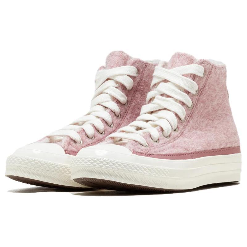 Converse 1970s Comfortable & Versatile Faux Mohair Abrasion Wrap High Top Espadrilles Women's Pink