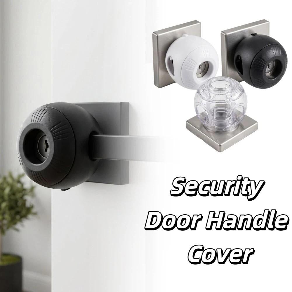 Hard-to-Remove Design Child Safety Door Knob Cover Dual-Lock Door Knob Locks For Toddlers