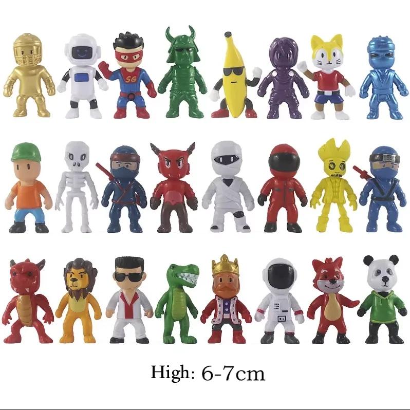8-24Pcs Stumble Guys Kawaii Anime Pvc Action Figures Set Multiplayer Game Model Statues For Kids Birthday Collection Toy Gift