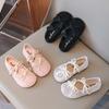 Spring and summer new children's girls' leather shoes Princess Shoes Children's dance shoes Soft-soled simple shoes