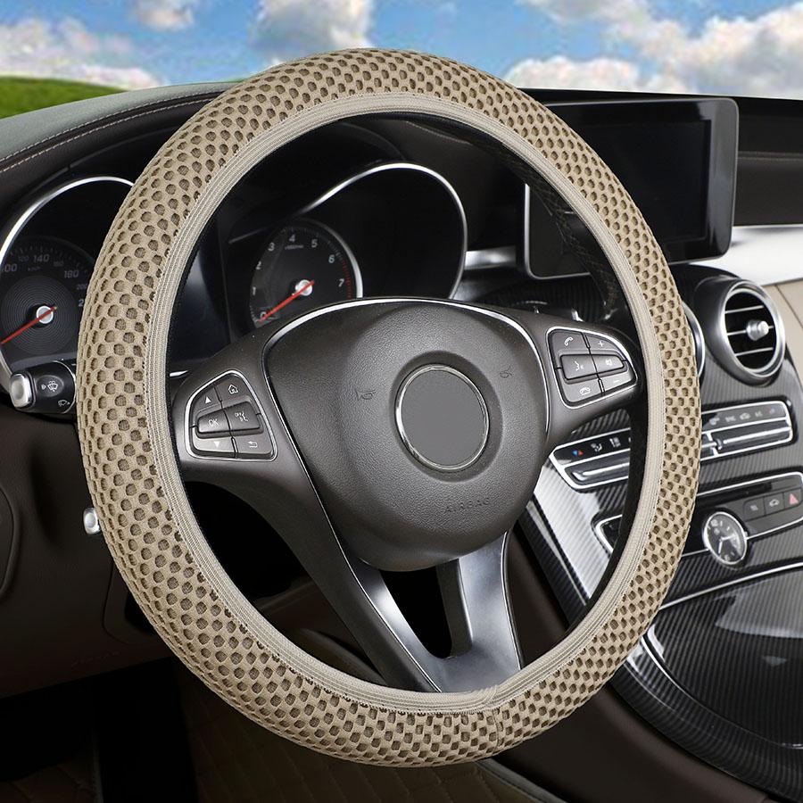 Bil Rattdeksel Sklisikkert Slitesterkt Stoff Mykt Styring Universal Hjulhylser Auto Interiør Biltilbehør