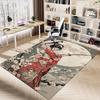 1PC Kimono Flowers Carpet Ultra Soft, Thick & Absorbent, Non Slip Machine Washable Mat for Entryway