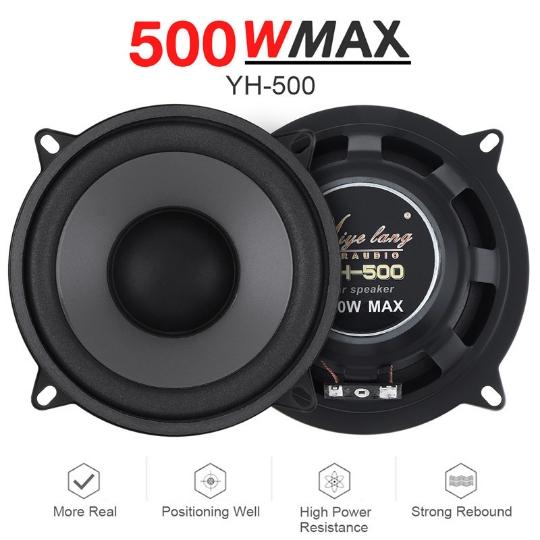 4/5/6 Inch Speakers 2-Way Full Range Frequency Automotive Audio Music Stereo Speaker Auto Door Subwoofer Speaker 400W 500W 600W