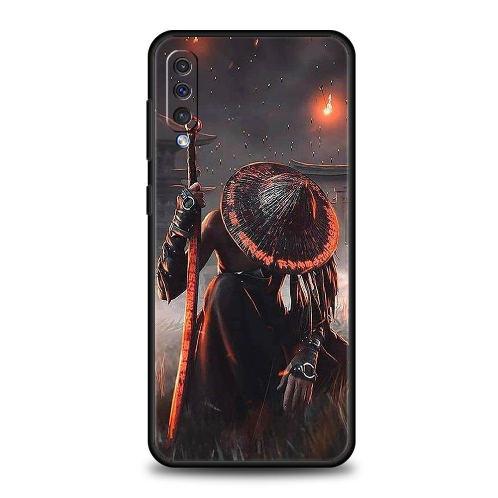 Painting Japan Samurai Art Phone Case for Samsung A52 5G A12 A70 A50 A40 A20s A30 A10s A20e A10 A22 A72 A32 A02 A42 A04S Cover