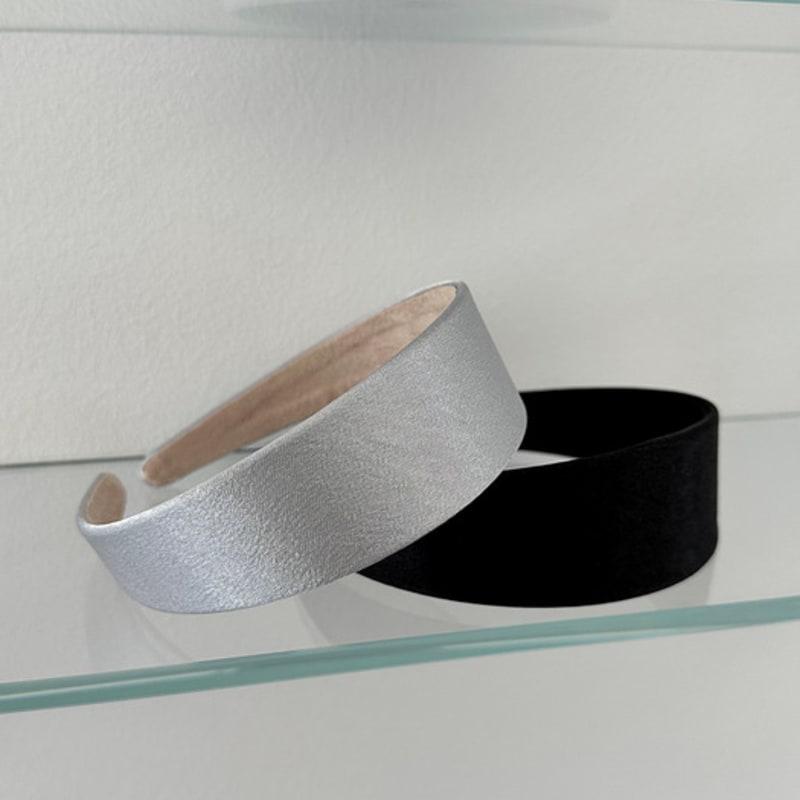 geegee satin hair band (black)