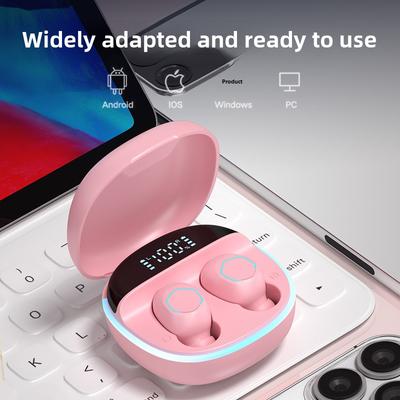 The New Wireless Bluetooth Headset Mini Tws In-ear 5.2 Smart Digital Display Headset Has A Long Battery Life