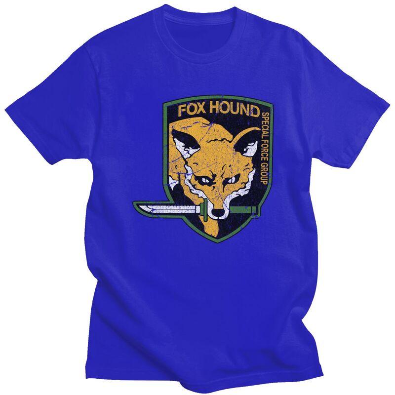 Custom Metal Gear Solid Fox Hound T Shirt Men Short Sleeves 100 Cotton Tshirt Video Game Tees Fashion Tshirts