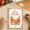 Christmas Money Holder for Cash DIY Spiral Bound Gift Card Book, 5x7 Holiday Booklet, Display Book 10 Pages Merry Cards, Gifts Family, Friends,