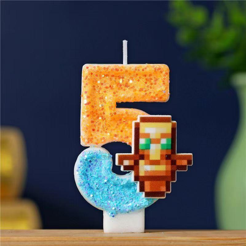 Number 0 Birthday Candle - 1 Piece for Decoration Kids Baking Supplies One Size