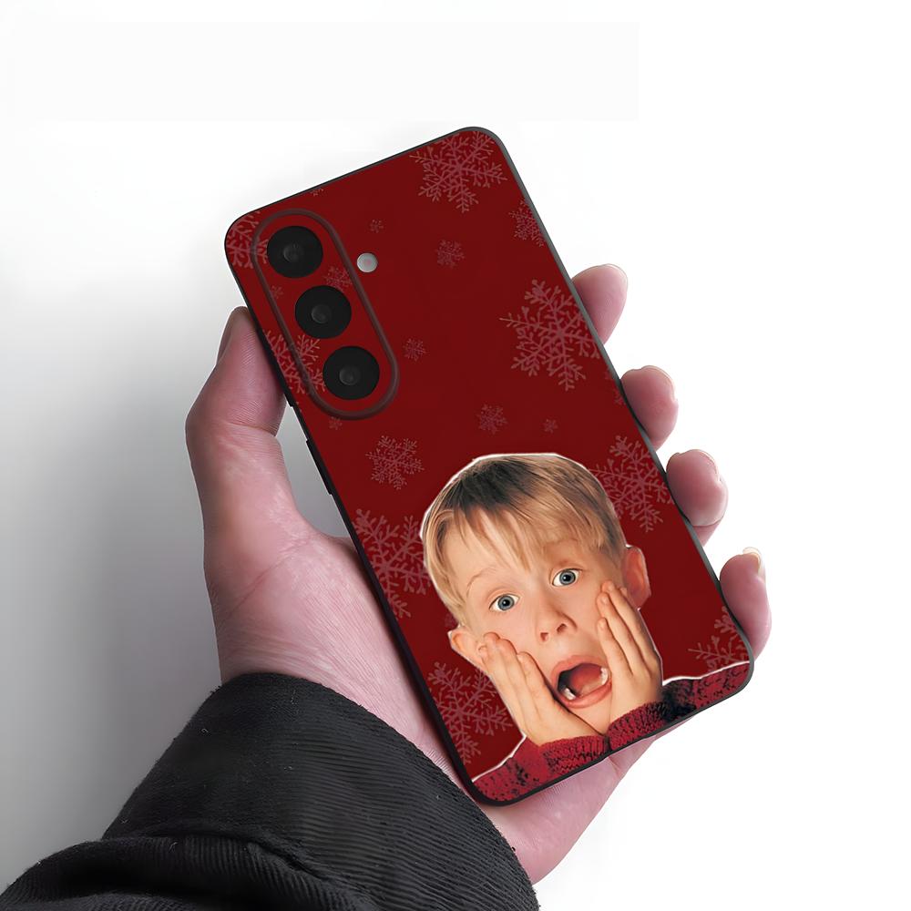 

Home Alone Christmas Phone Case For Samsung A25 A13 A33 5G A54 A36 A35 A56 A52 A14 Shockproof Soft Cover Samsung A34