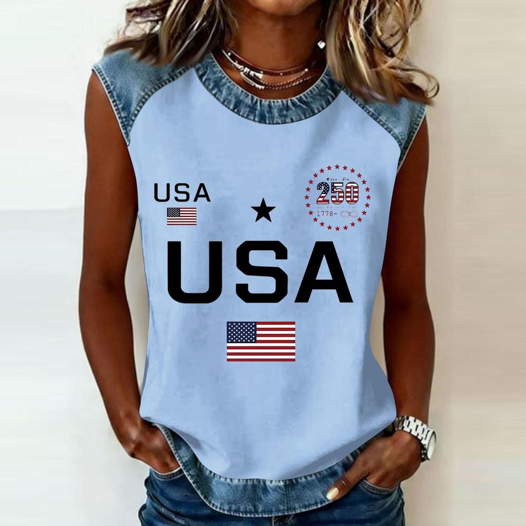Camiseta informal de manga larga para mujer con cuello redondo y estampado