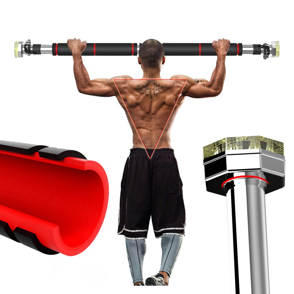 Doorway Pull Up Bar Door Frame Pull-up Bar Fits 25.3-33.1in Door Frames Horizontal Bar Adjustable Length for Strength Training