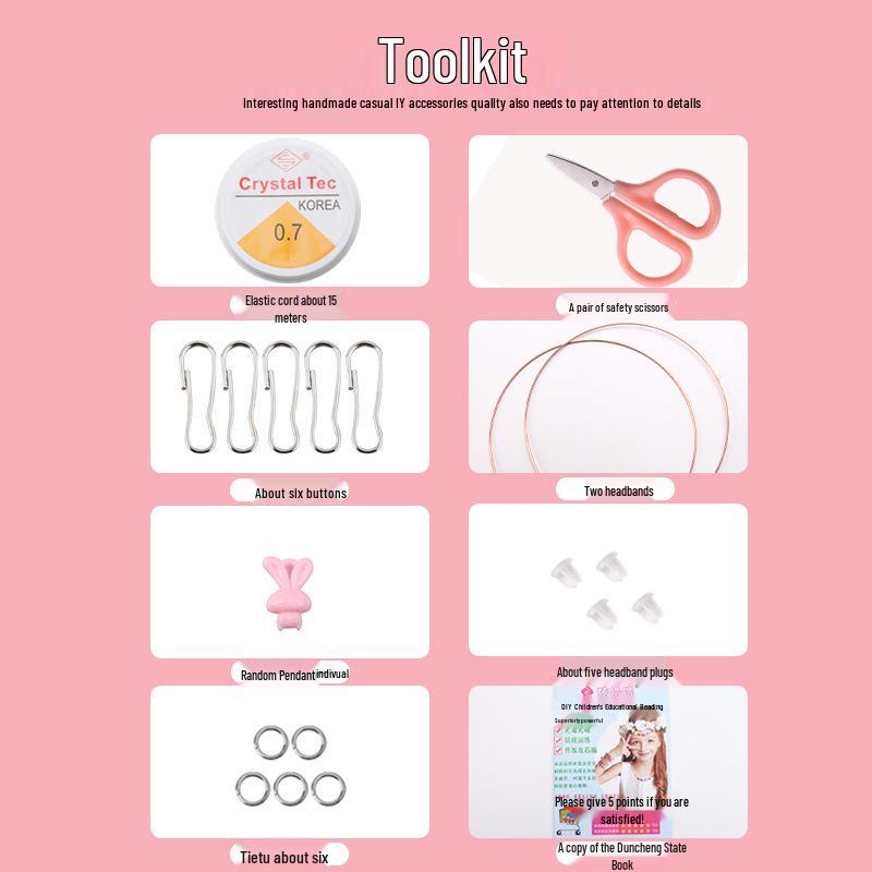 Kids' Handmade Bracelets DIY Gift Set for 8-Year-Old Girls - Beading Materials Included