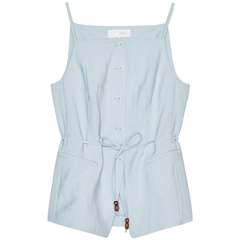 Zaprha 2025 New Arrival Fashionable Stylish Beaded Belt Vest Waistcoat Women's Outer Slim Looking 8372503