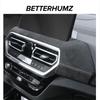 Betterhumz Car For BMW X3 iX3 X4 G01 G02 G08 G45 Dashboard Panel Center Console Cover ABS Made of Alcantara Interior Accessories