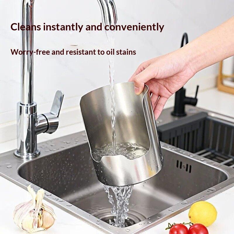Stainless Steel Heat Resistant Spoon Holder Non-slip Stable Spatula Rest Easy Clean for Kitchen Countertop Grilling Cooking