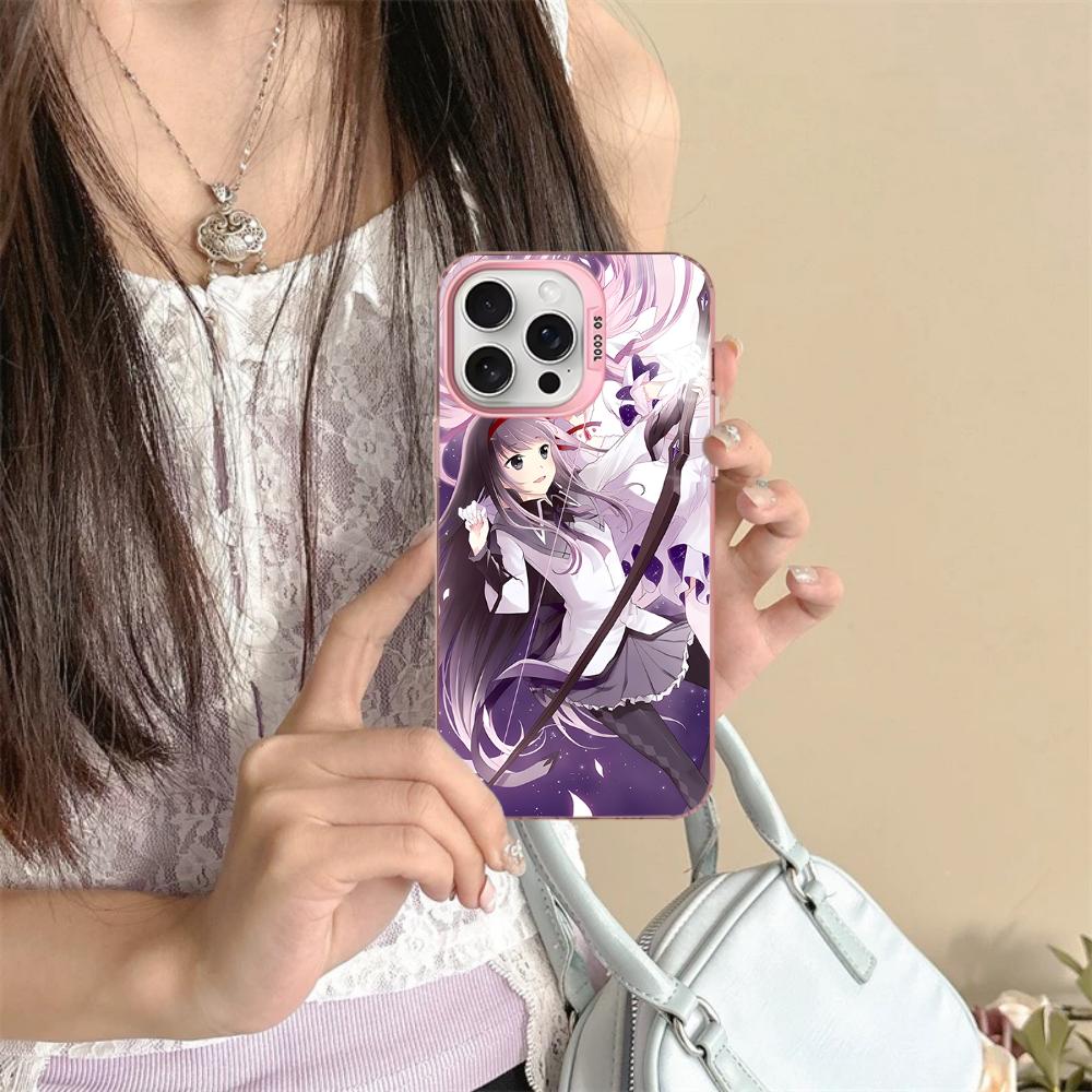 

Puella Magi Madoka Magica Phone Case For iPhone 16 15 14 13 12 11 Pro Max X XR XSMAX 8 7 Plus Matte Shockproof Back Cover iPhone 16